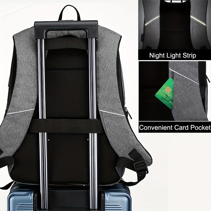 Fast shipping，Travel Laptop Backpack - Students, Professionals, Commuters, Travelers - Nylon, Black, Business, Adjustable, Detachable - Suitable for College, School, Business