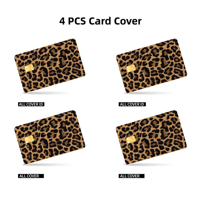 Leopard Print Credit Card Skin Sticker - Trendy and Durable Card Cover for Stylish Personalization