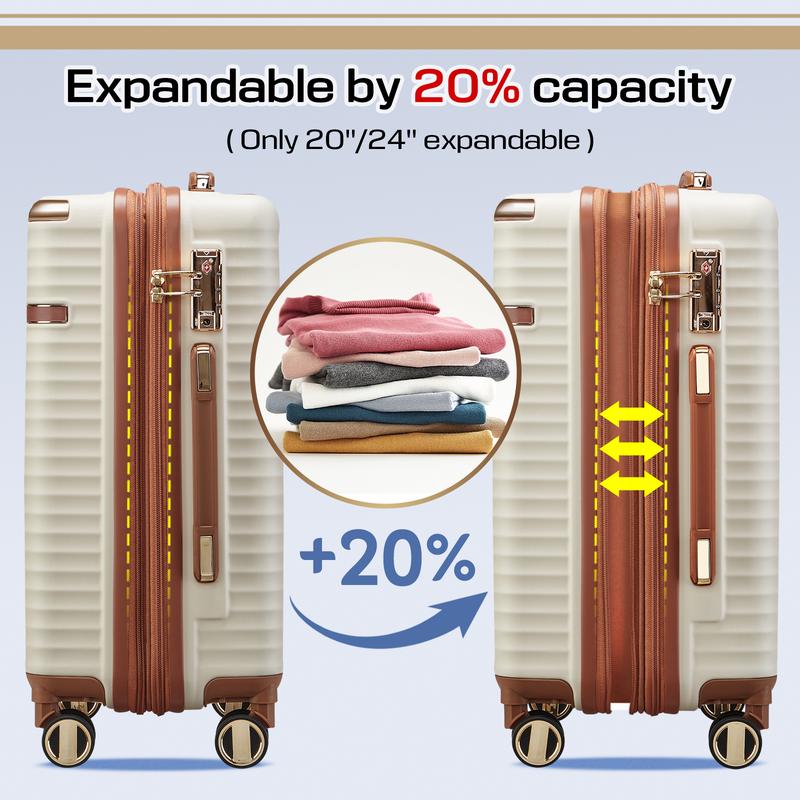 Joyway Carry on Luggage Sets, Expandable Hard Shell Carry-on Suitcase with Spinner Wheels, Lightweight Travel Luggage with TSA Lock hard case unbreakable hard case expandable 3pc luggageset expandable luggage