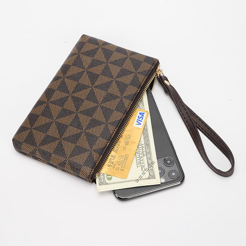 Women Zipper Wallet Multifinonal Leisure New Fashion Mobile Phone Bag European American Print Trend Square Handbag Zero Wallets