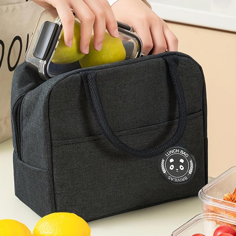 Bento Bag, Portable Lunch Box Storage Bag with Handle, Lunch Box Tote Bag for Work School Travel Picnic, Insulated Lunch Box Bag