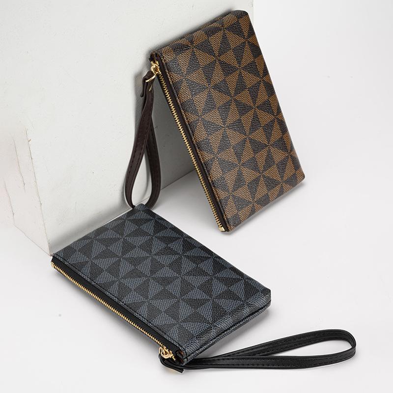 Women Zipper Wallet Multifinonal Leisure New Fashion Mobile Phone Bag European American Print Trend Square Handbag Zero Wallets