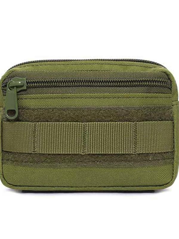 Men's Plain Tactical Small Waist Bag, Casual Sports Mobile Phone Waist Bag for Running Gym Outdoor Activities