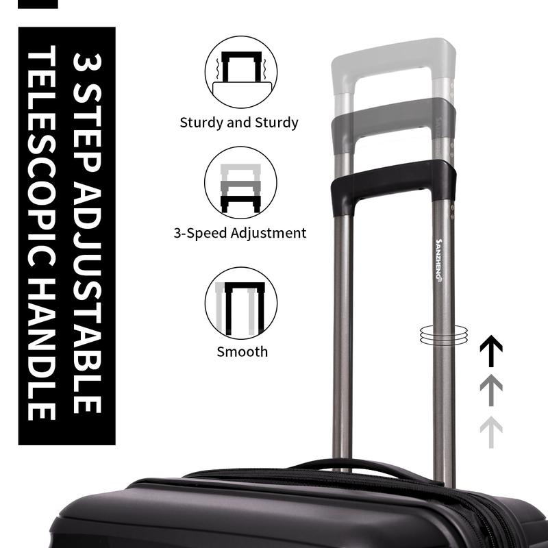 Luggage Set  3-Piece Hardside Expandable 25% more space 100% PP Suitcase with Double Spinner Wheels TSA Lock–  20inch 24inch 30inch PP-Z08-3 EXPANDABLE