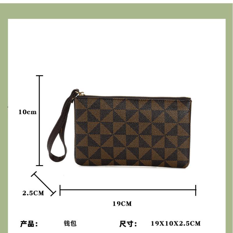 Women Zipper Wallet Multifinonal Leisure New Fashion Mobile Phone Bag European American Print Trend Square Handbag Zero Wallets