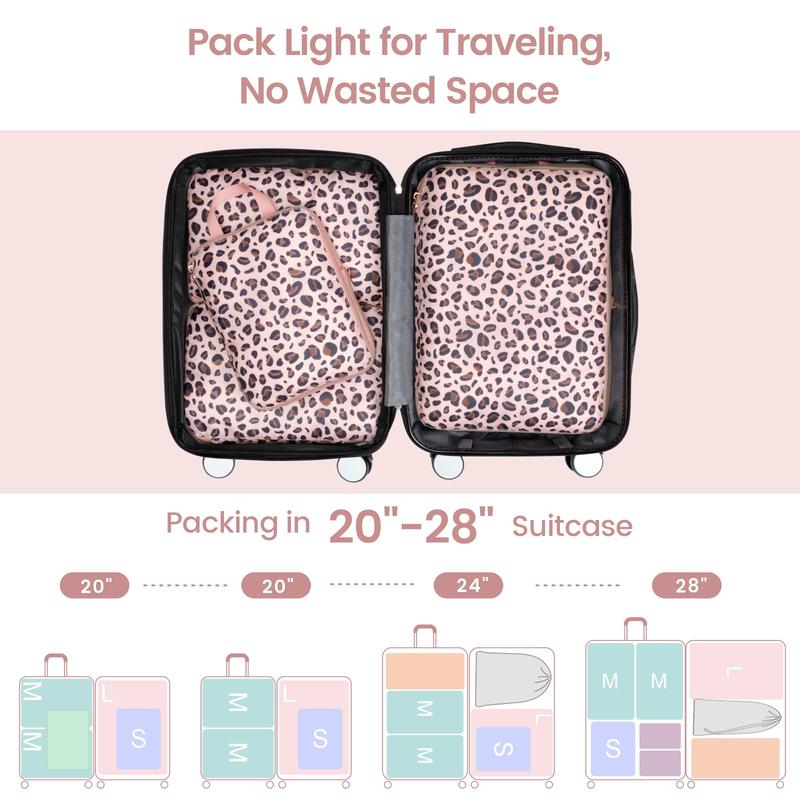 Compression Packing Cubes for Travel - Travel Bags Luggage Organizers Travel Essentials Compression Cubes for Carry on Suitcases Lightweight Travel compression  cubes luggage  organization