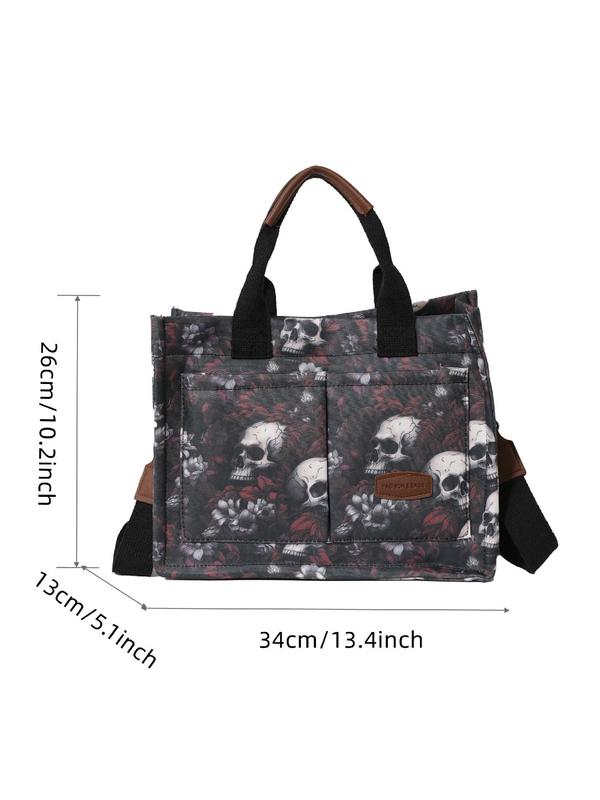 Fashion Butterfly Pattern Tote Bag, Casual Large Capacity Shoulder Bag for Women, Tote Bag for Women, Trendy All-match Bag for Daily Use