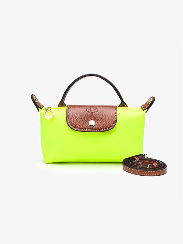 Women's Fashion Colorblock Zipper Shoulder Bag, Casual Versatile Crossbody Bag for Daily Used, Trendy All-match Commuter Bag