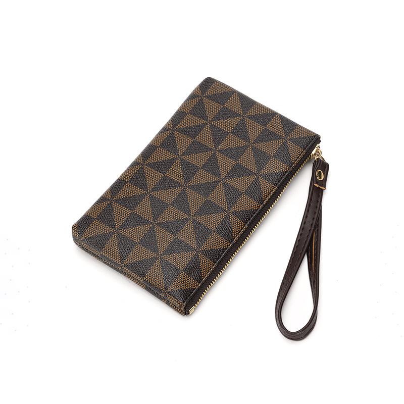 Women Zipper Wallet Multifinonal Leisure New Fashion Mobile Phone Bag European American Print Trend Square Handbag Zero Wallets