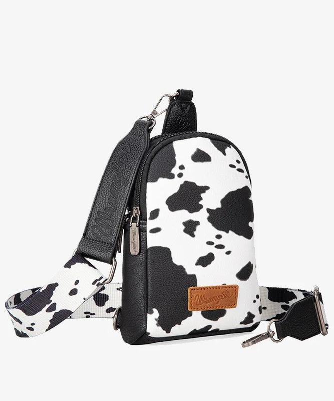 Wrangler Cow Print Sling Bag