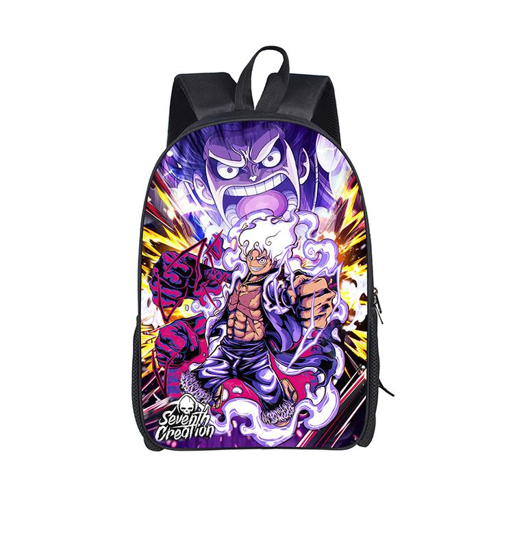 One Pie-ce Uniex Backpack Boys Anime Bookbag 3d Printing Large Travel Bag  Lightweight Casual Daypacks