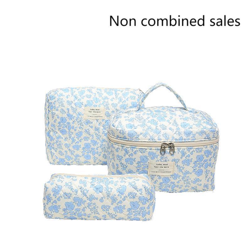 Floral Pattern Makeup Bag, 1 Count Portable Cosmetic Storage Bag, Zipper Makeup Organizer Pouch, Versatile Storage Bag for Women and Girls