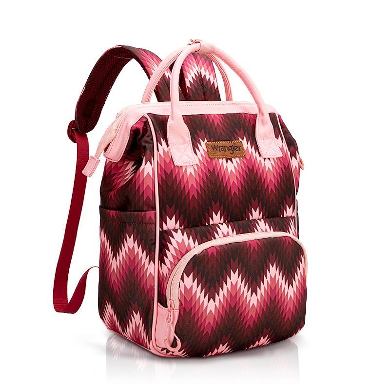 Wrangler [MegaLive] Southwestern Pattern Print Backpack for Travel, Class, Everyday Use with Padded Laptop Notebook Sleeve