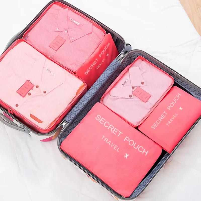 6 Pcs Set Travel Storage Bag Large Capacity Waterproof Luggage Clothing Underwear Storage Bag Bag With Zipper