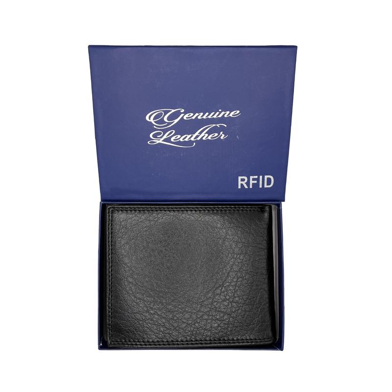 RFID-Blocking Executive Wallet with Double Flap Card Holders, Secure Cash Slot, and Premium Stitching - Available in Classic Black and brown