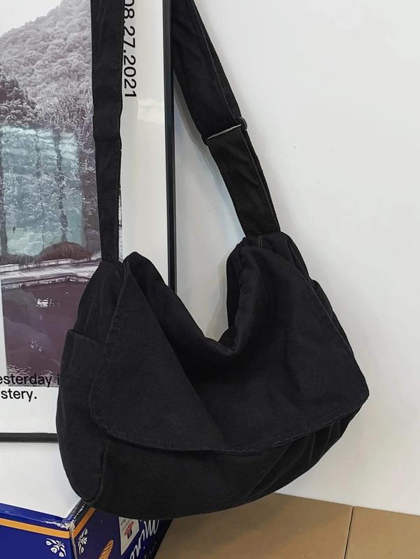 High School Students University Freshman Multifunctional Sling Bag Shoulder Bag Casual Bag Men Minimalist Flap Canvas Messenger Bag, Handbag Schoolbag For Travel,College,Outdoors,Sports,Commute Crossbody Bag Side Bag Holiday Essentials Going