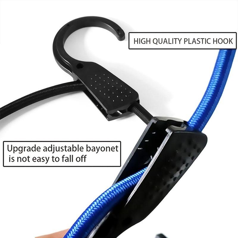  Universal Elastic Rope, Adjustable Tension Rope, Suitable For Car Storage, Cargo, Luggage, Hanging