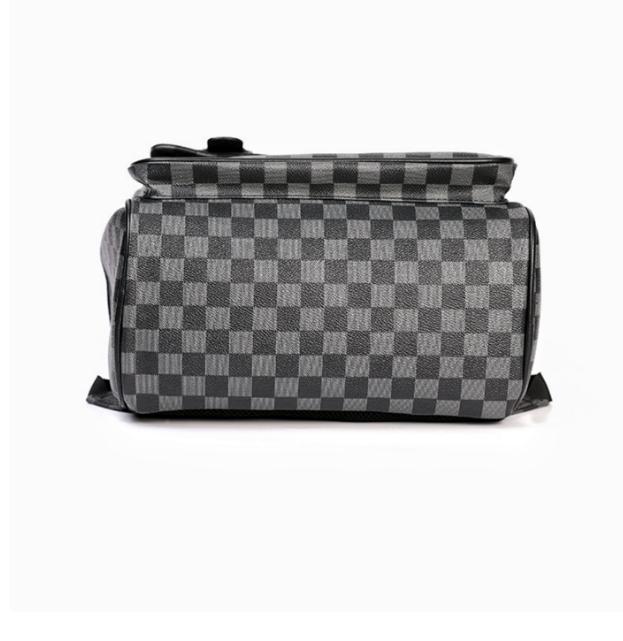 large -capacity checkered waterproof backpack 15.6