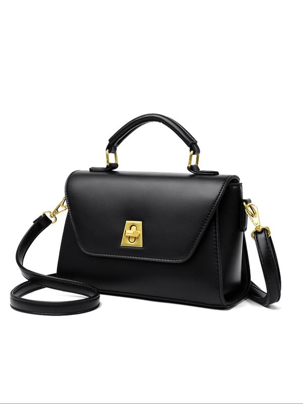 Women's Elegant Solid Color Handbag, Fashionable Crossbody Bag for Daily Used, Casual Trendy Versatile High-quality Daily Commuting Bag