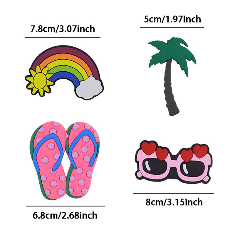 1 Pack 8 PCS Bogg Bag Accessories, Bogg Bag Charms,Beach Tote Accessories, Croc Charms