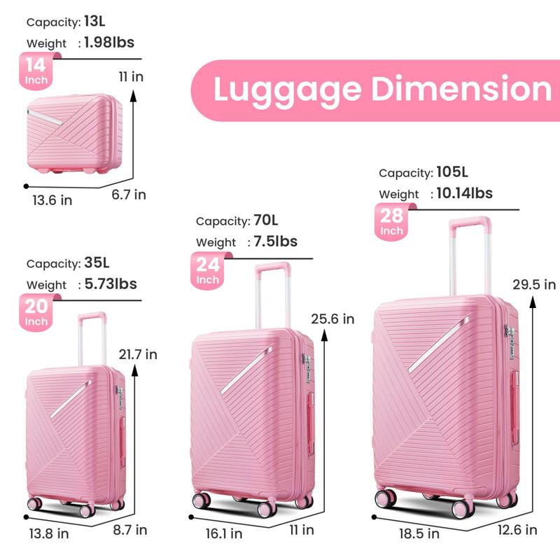 Luggage 4-Piece Set (14