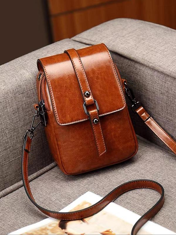 Women's Elegant Minimalist Crossbody Purse 2024 Bag, Trendy Vintage Phone Wallet Bag, Chic All-match Vintage Designer Crossbody Bag for Daily & Work Use