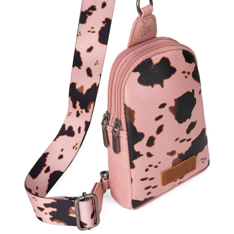 Wrangler Cow Print Sling Bag