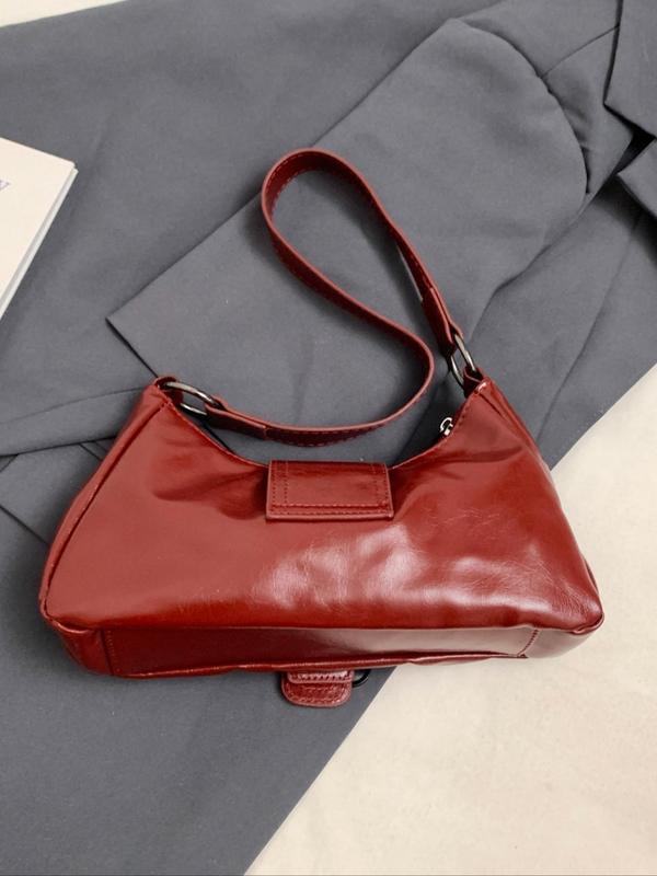 Women's Elegant Belted Design Shoulder Bag, Trendy Retro Crossbody Bag, Chic All-match Shoulder Bag for Daily & Work Use