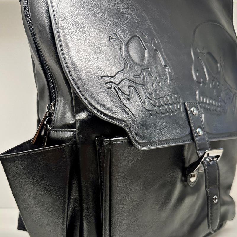 Embossed Skull Backpack