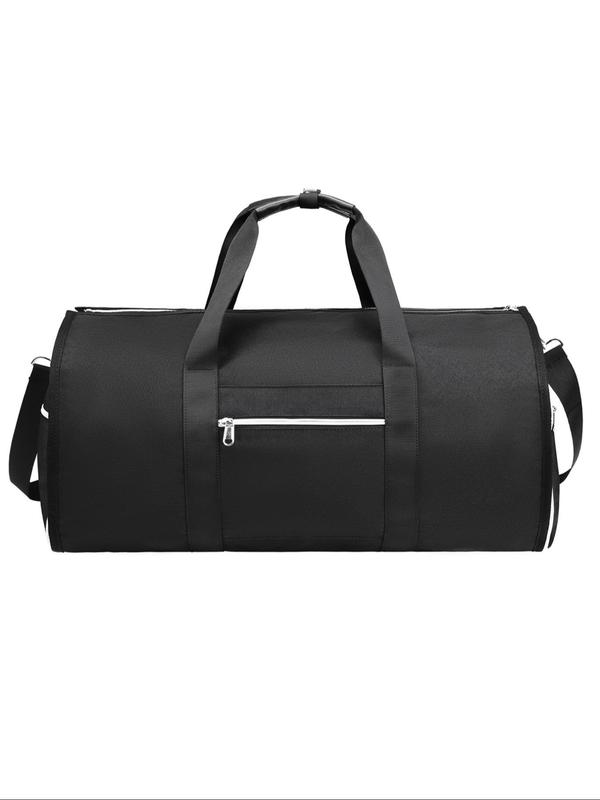 2024 New Style Solid Color Large Capacity Travel Bag, Portable Zipper Travel Bag, Business Travel Bag, Men's & Women's Travel Organizer, Travel Accessories