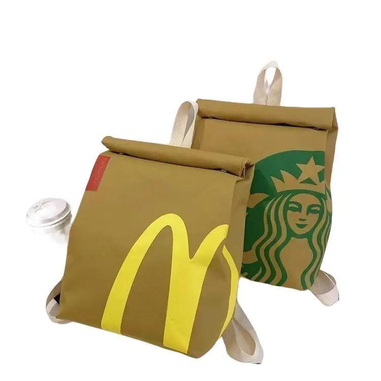 Cute Backpack for Men Women McDonalds Backpack Starbucks Backpack