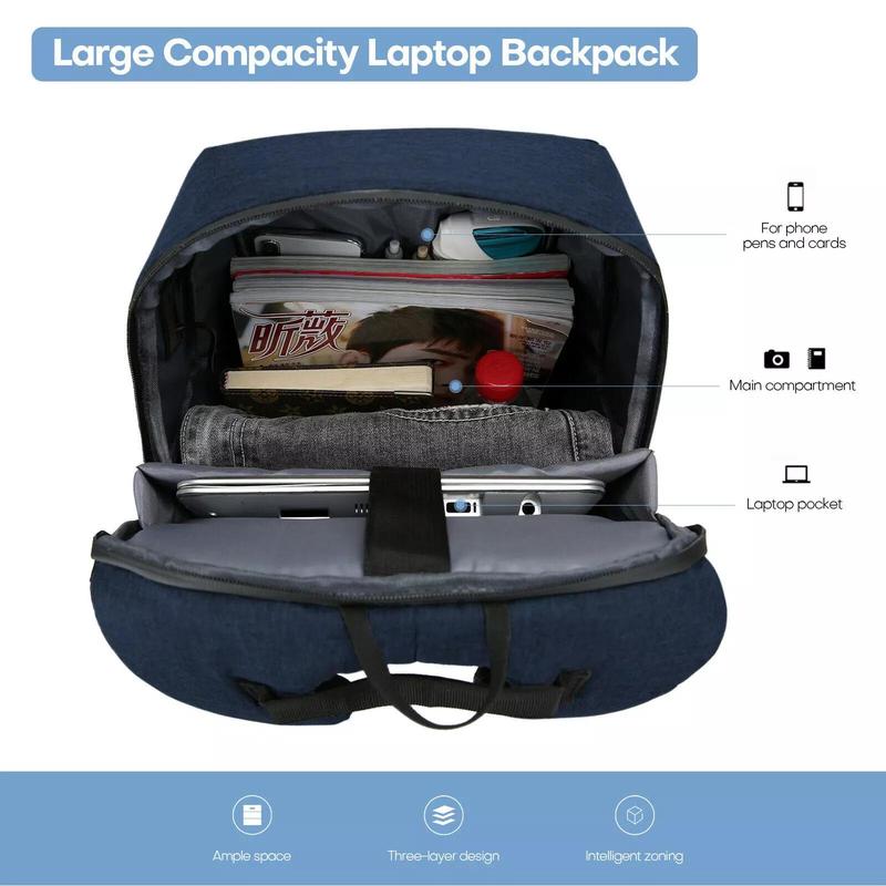 Fast shipping，17.3 Inch Laptop Backpack for Men Women School Backpacks for Teen Boys Girls Backpack with USB Charging Port College Bookbag Daypack