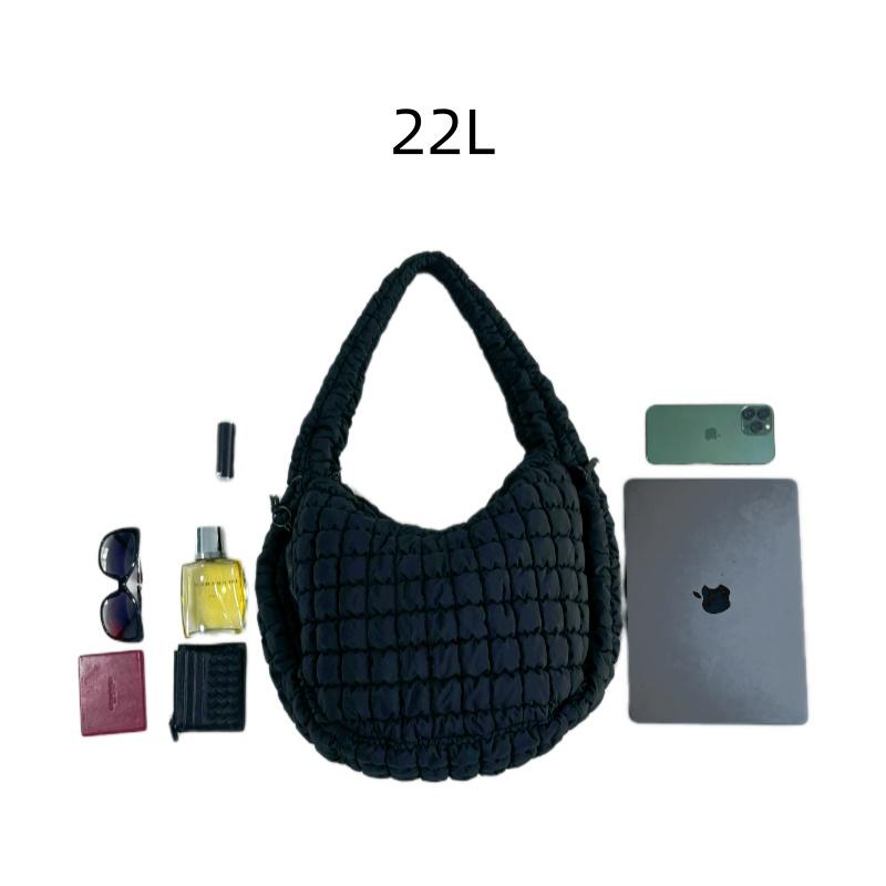 Puffer Tote Bag Quilted Carryall Tote Bag for Women Crossbody Large Hobo Lightweight Padding Shoulder Bag Hobo Bag minimalist work tote