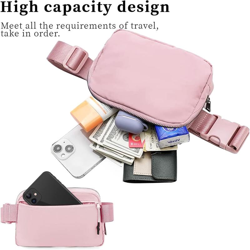 Everywhere Belt Bag, Crossbody Fanny Pack, Women Men Fashion Waist Packs with Adjustable Belts, Lightweight Hip Bum Crossbody Bags for Workout、Running、Outdoor、Dog Walking、Hiking