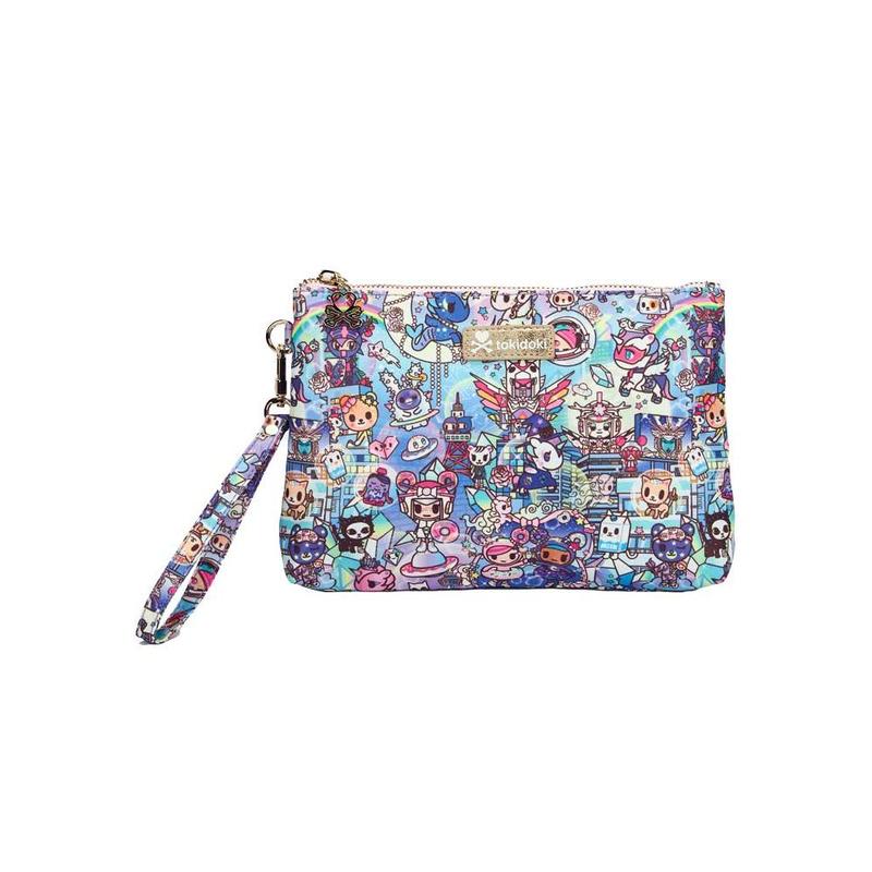 Digital Princess Gusset Zip Pouch Wristlet