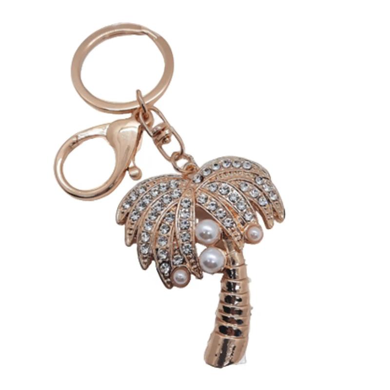 Palm Tree - Rhinestone Charm for Bags, Keys and Phones and More