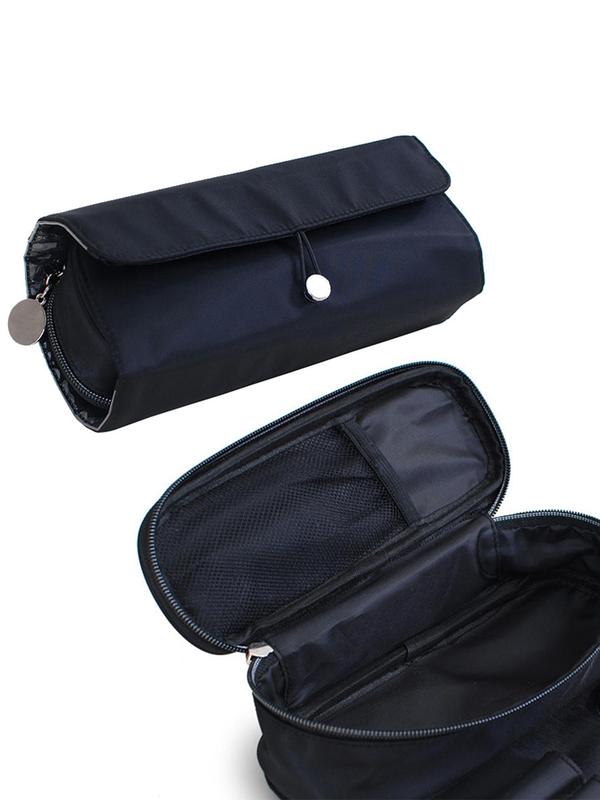 Simple Foldable Makeup Brush Storage Bag,  Basic Waterproof Makeup Bag, Portable Cosmetic Organizer Pouch for Women & Men for Daily Use