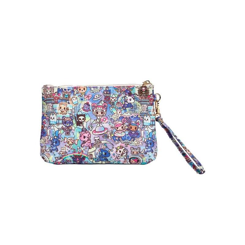 Digital Princess Gusset Zip Pouch Wristlet