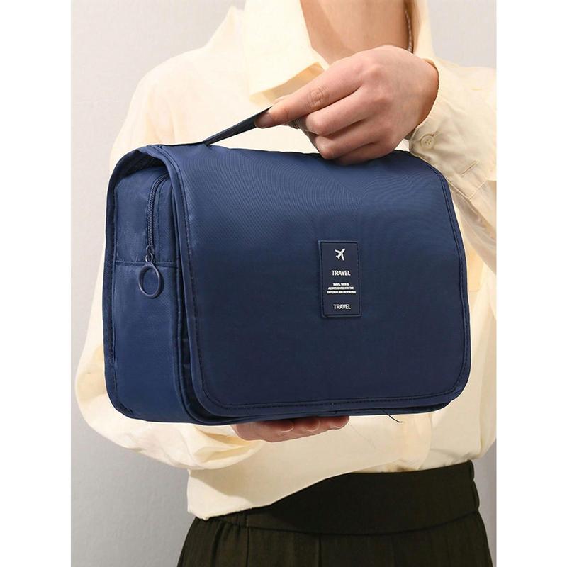 Multifunctional Travel Toiletry Bag With Wet And Dry Separation, Hanging Hook And Handle, Navy Blue Travel Essential Waterproof Men Toiletry Bag Beach Bag Beach Essentials Beach Towel Organizer Beach Accessories Beach Stuff Holiday Bag Holiday