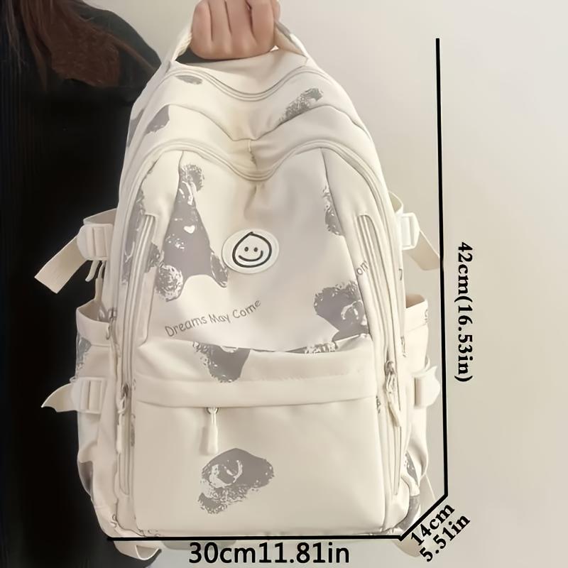 Large Capacity Schoolbag For Female Students, Japanese Style Backpack For Middle School Students, Korean Style Retro Simple Backpack For Men