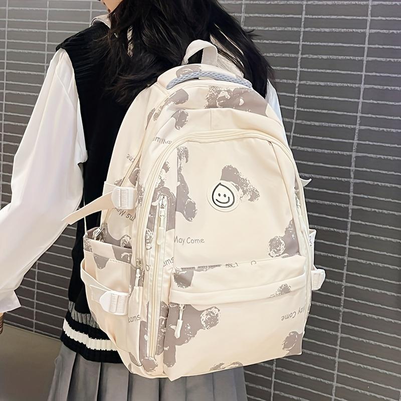 Large Capacity Schoolbag For Female Students, Japanese Style Backpack For Middle School Students, Korean Style Retro Simple Backpack For Men