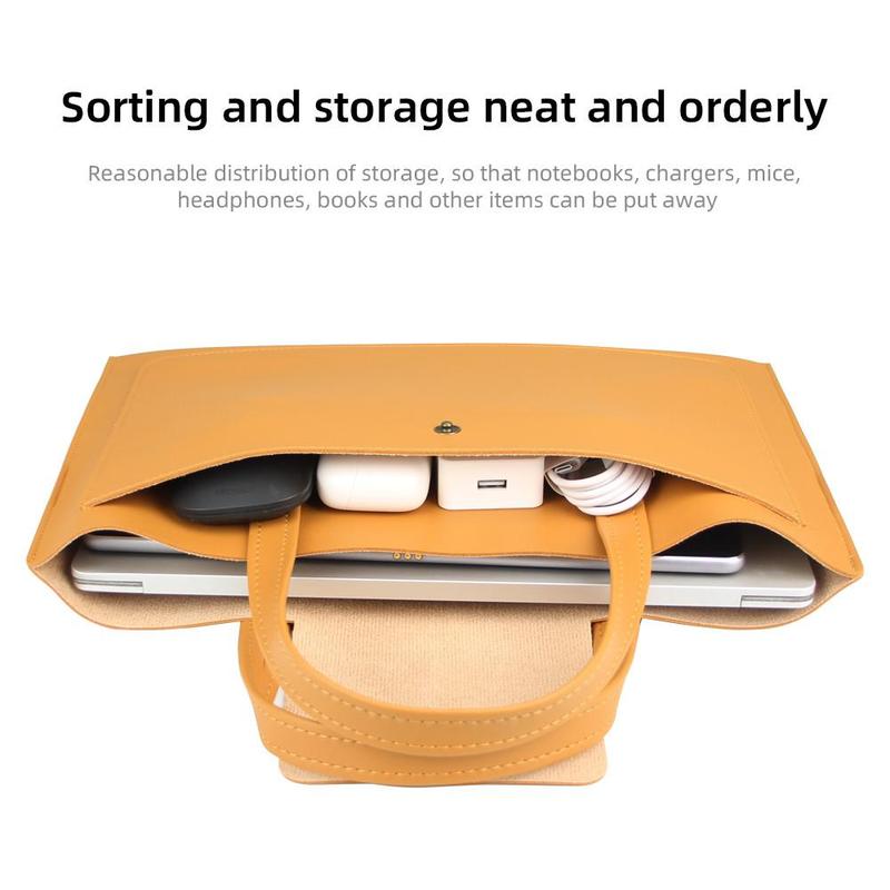 Solid Color Laptop Handbag, Anti-scratch Laptop Cover Bag, Laptop Accessory Storage Bag for 12-16inch Laptop, MAC-book