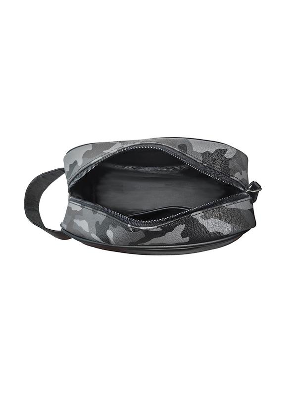 Men's Basic Camo Pattern Zipper Toiletry Bag, Simple Large Capacity Handbag for Daily Use, Casual Trendy Versatile High-quality Daily Toiletry Bag