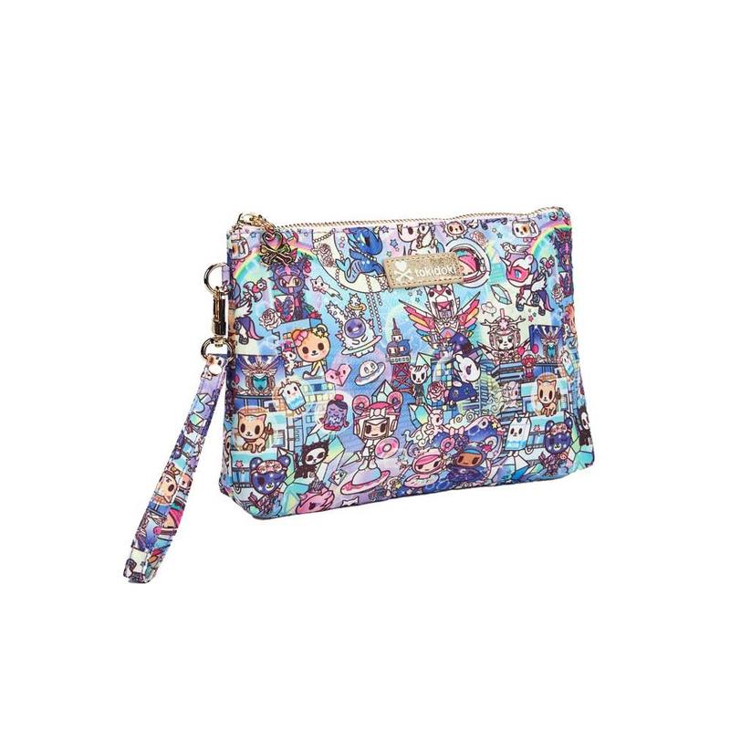 Digital Princess Gusset Zip Pouch Wristlet