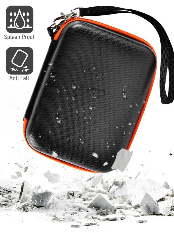 Portable Hard Drive Storage Case, Multifunctional Waterproof Storage Holder for Hard Drives Compatible with Mac and Pc Computer & USB 3.0 2.0 Cable Sd Cards, Travel Organizer for Outdoor