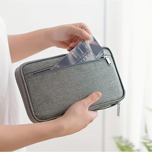 Business Passport Bag, Waterproof And Dustproof Multi-functional Document Bag, Portable Overseas Travel Passport Holder