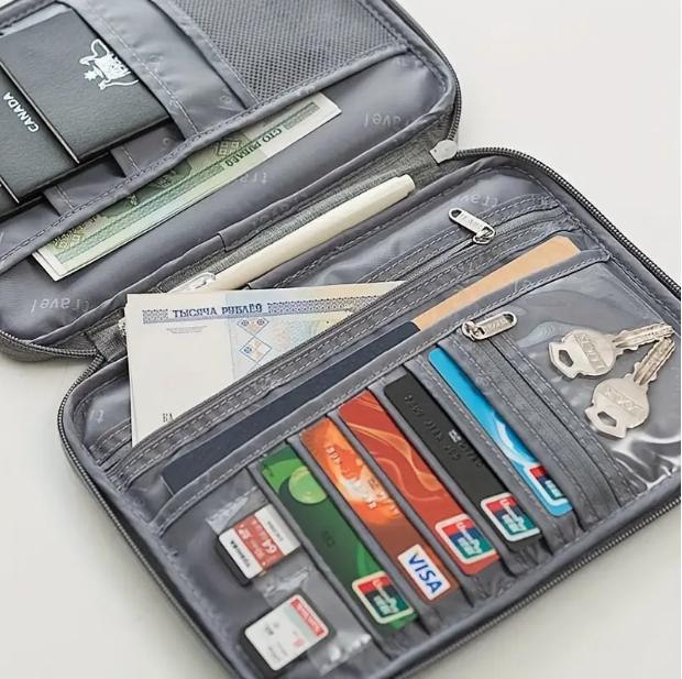 Business Passport Bag, Waterproof And Dustproof Multi-functional Document Bag, Portable Overseas Travel Passport Holder