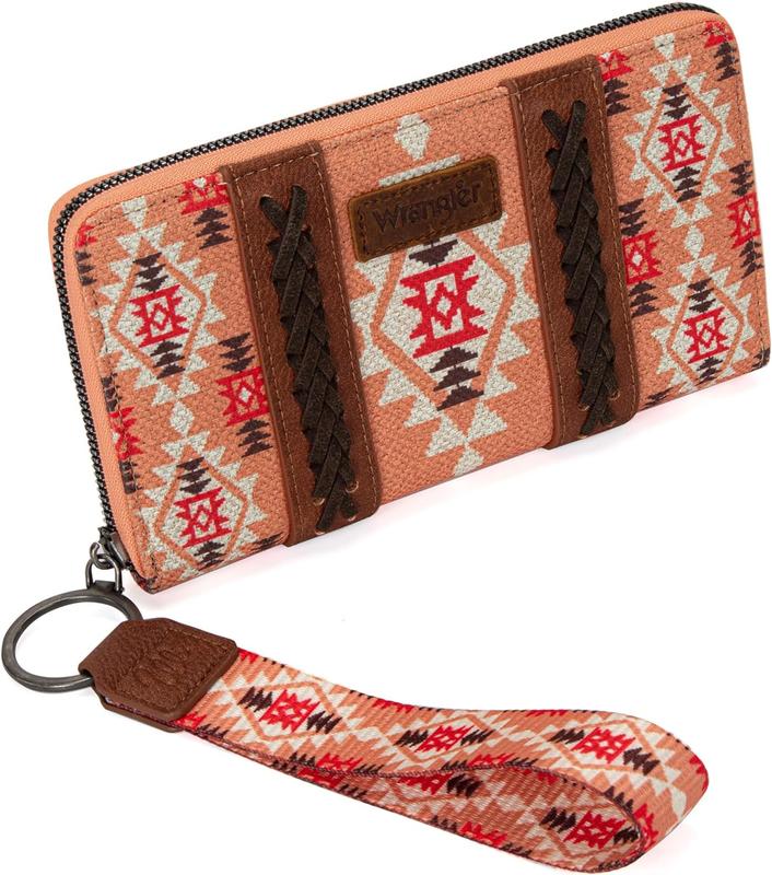 Wrangler Wallet Aztec Clutch Wristlet Wallet