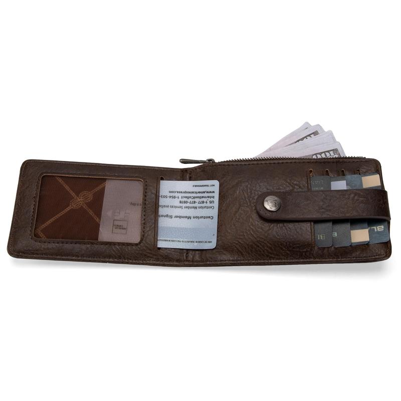 Wrangler Womens Bifold Wallet Vintage Multi Credit Card Holder for Women Slim Minimalist with Zipper Pocket Coin Purse