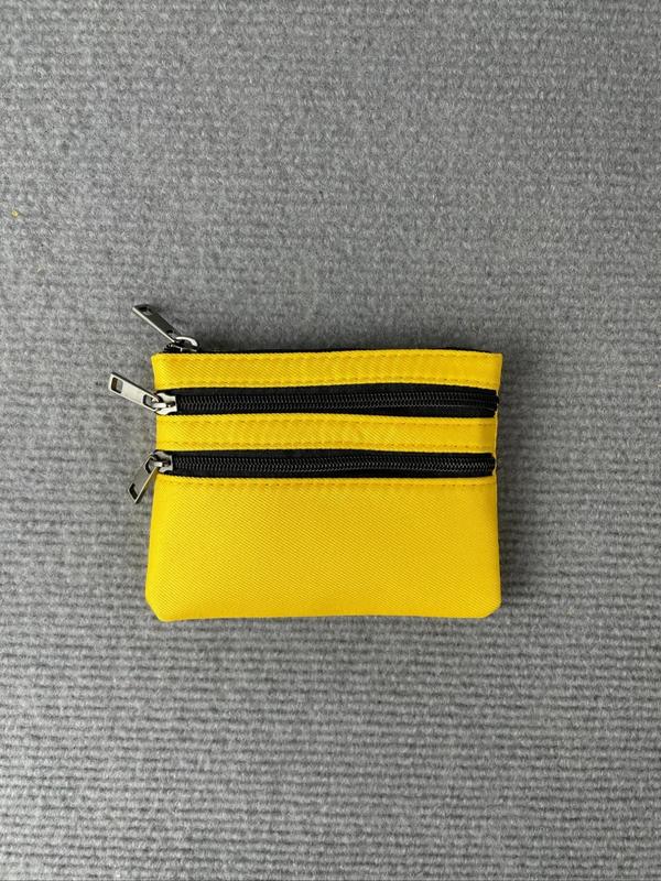 Women's Minimalist Casual Plain Color Card Holder, Fashionable Multi-pocket Zipper Coin Purse, Casual Trendy Versatile High-quality Daily Wallet